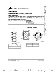54AC14 datasheet pdf National Semiconductor