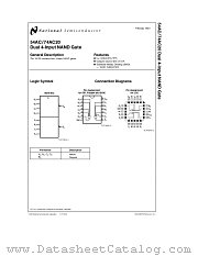 74AC20 datasheet pdf National Semiconductor