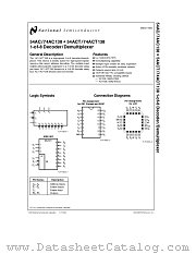 54ACT138 datasheet pdf National Semiconductor