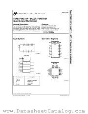 74ACT157 datasheet pdf National Semiconductor