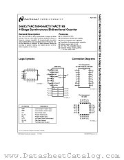 54AC169 datasheet pdf National Semiconductor