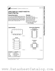 74AC175 datasheet pdf National Semiconductor