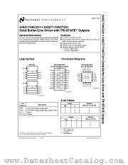 54AC241 datasheet pdf National Semiconductor