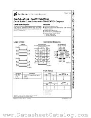 74ACT244 datasheet pdf National Semiconductor