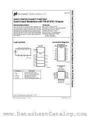 74AC257 datasheet pdf National Semiconductor