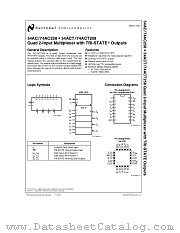 54AC258 datasheet pdf National Semiconductor