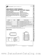 74AC373 datasheet pdf National Semiconductor