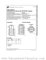 54AC541 datasheet pdf National Semiconductor