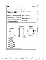 54ACTQ543 datasheet pdf National Semiconductor