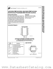 54LS160A datasheet pdf National Semiconductor