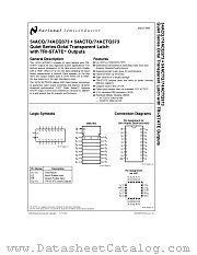74ACTQ373 datasheet pdf National Semiconductor