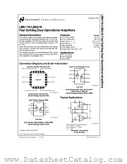 LM6218A datasheet pdf National Semiconductor