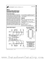 MF10 datasheet pdf National Semiconductor