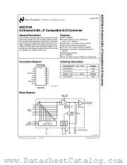 ADC9708 datasheet pdf National Semiconductor