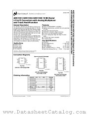 ADC1034 datasheet pdf National Semiconductor