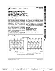 MM54HCT574 datasheet pdf National Semiconductor