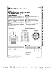 54FCT541 datasheet pdf National Semiconductor