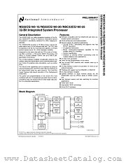 NS32CG160-20 datasheet pdf National Semiconductor