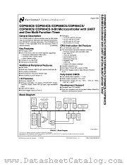 COP984CS datasheet pdf National Semiconductor