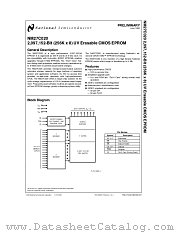 NM27C020 datasheet pdf National Semiconductor