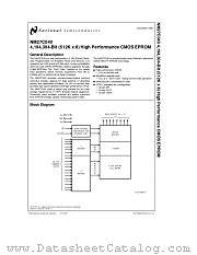 NM27C040 datasheet pdf National Semiconductor