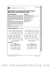 MM54HCA240 datasheet pdf National Semiconductor