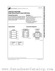 74ACTQ08 datasheet pdf National Semiconductor
