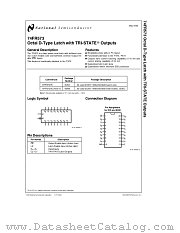 74FR573 datasheet pdf National Semiconductor