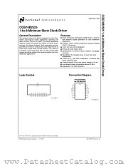 CGS74B2525 datasheet pdf National Semiconductor