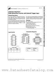 54ACTQ14 datasheet pdf National Semiconductor