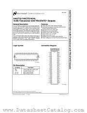 74ACTQ16245 datasheet pdf National Semiconductor