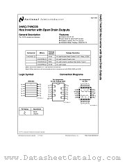 74AC05 datasheet pdf National Semiconductor