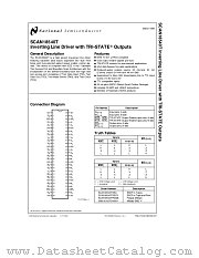 SCAN18540T datasheet pdf National Semiconductor