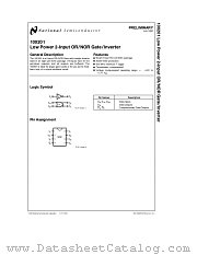 100201 datasheet pdf National Semiconductor