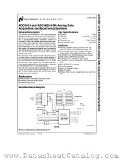 ADC0858 datasheet pdf National Semiconductor