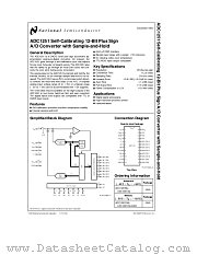 ADC1251 datasheet pdf National Semiconductor