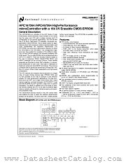 HPC167064 datasheet pdf National Semiconductor