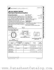 LM6262 datasheet pdf National Semiconductor