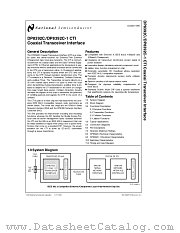 DP8392C datasheet pdf National Semiconductor