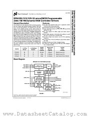 DP8431V-33 datasheet pdf National Semiconductor