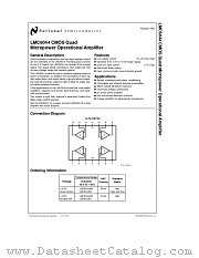 LMC6044 datasheet pdf National Semiconductor