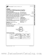 LPC661 datasheet pdf National Semiconductor