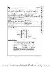 LMC6082 datasheet pdf National Semiconductor