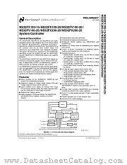 NS32FV100-25 datasheet pdf National Semiconductor