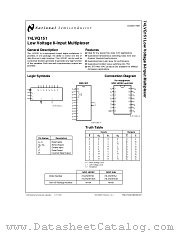 74LVQ151 datasheet pdf National Semiconductor