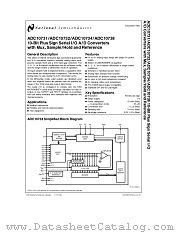 ADC10732 datasheet pdf National Semiconductor