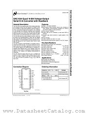DAC1054 datasheet pdf National Semiconductor