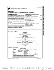 LMC6084 datasheet pdf National Semiconductor