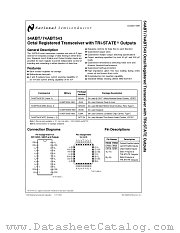54ABT543 datasheet pdf National Semiconductor