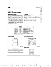 74VHC02 datasheet pdf National Semiconductor